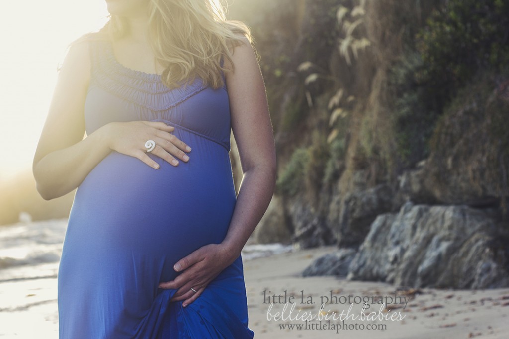 pregnancy shell ring maternity photography los angeles beach malibu