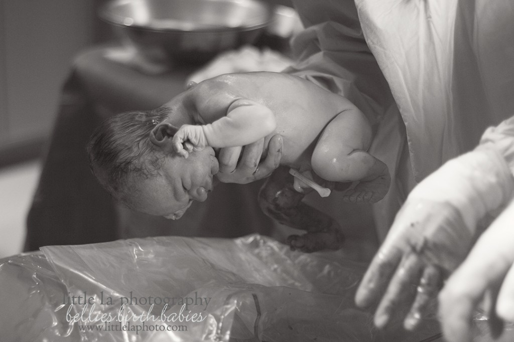 newborn at birth la birth photography little la 