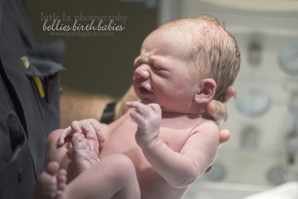 newborn at birth photography los angeles 